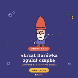 Skrzat Borówka zgubił czapkę